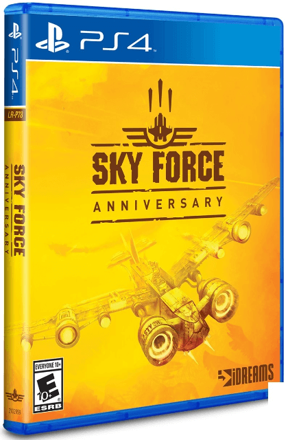 Sky Force Anniversary box art for Playstation 4